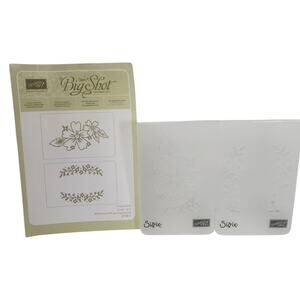 Stampin Up Sizzix Floral Affection Textured Impressions Embossing Folders